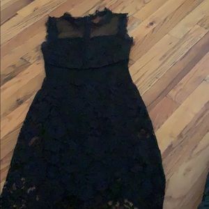 Black lace dress